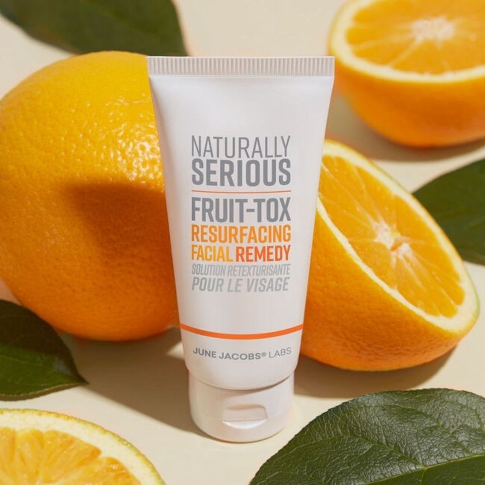 🖤 NATURALLY SERIOUS FRUIT-TOX RESURFACING FACIAL REMEDY EXFOLIATE PURIFY CREAM